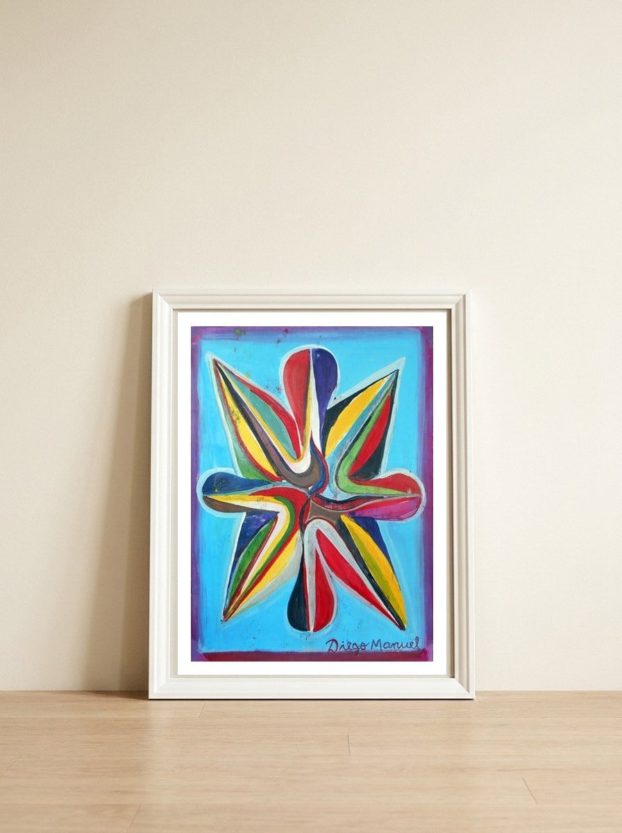 Estrella 2023 4 — framed, leaning against the wall