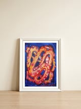 Pulpo 2 — framed, leaning against the wall thumbnail