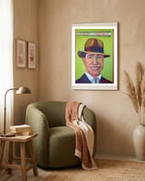 Carlos Gardel framed in a tender room thumbnail