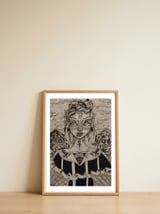 Two Of Swords — framed, leaning against the wall thumbnail