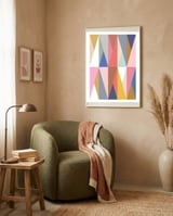 Mescolanza - Rebelion of Geometrica  framed in a tender room thumbnail