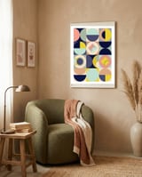 Mescolanza - Rebelion of Geometrica  framed in a tender room thumbnail