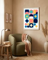 Mescolanza - Rebelion of Geometrica  framed in a tender room thumbnail