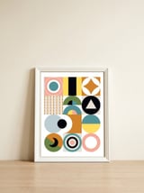Mescolanza - Rebelion of Geometrica  — framed, leaning against the wall thumbnail
