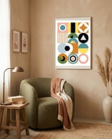 Mescolanza - Rebelion of Geometrica  framed in a tender room thumbnail