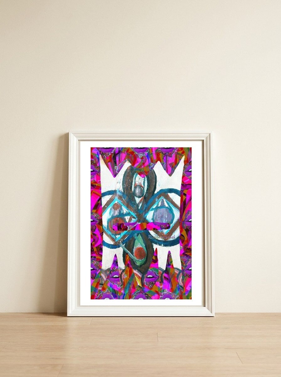 Graffiti Digital Nuevo 2023 12 — framed, leaning against the wall