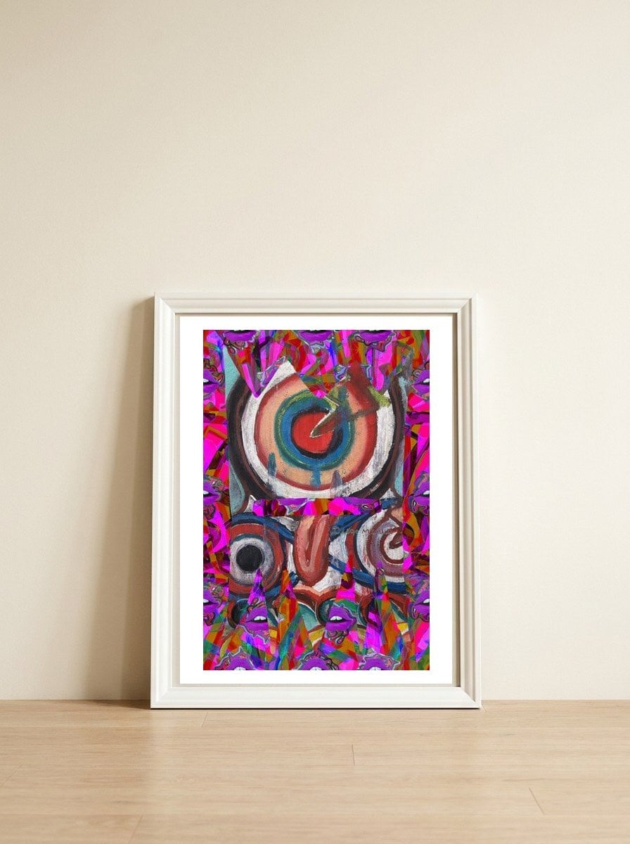 Graffiti Digital Nuevo 2023 16 — framed, leaning against the wall
