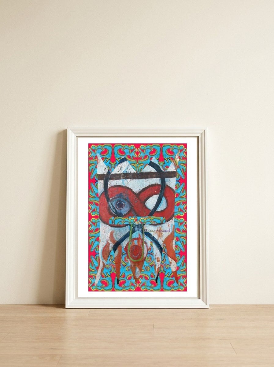 Graffiti Digital Nuevo 2023 23 — framed, leaning against the wall