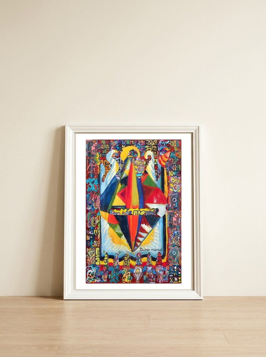 Graffiti Digital Nuevo 2023 52 — framed, leaning against the wall