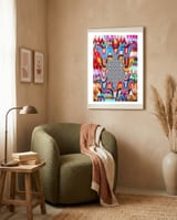 Graffiti Digital Nuevo 2023 64 framed in a tender room thumbnail