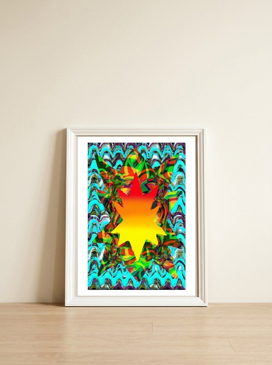 Graffiti Digital Nuevo 2023 81 — framed, leaning against the wall