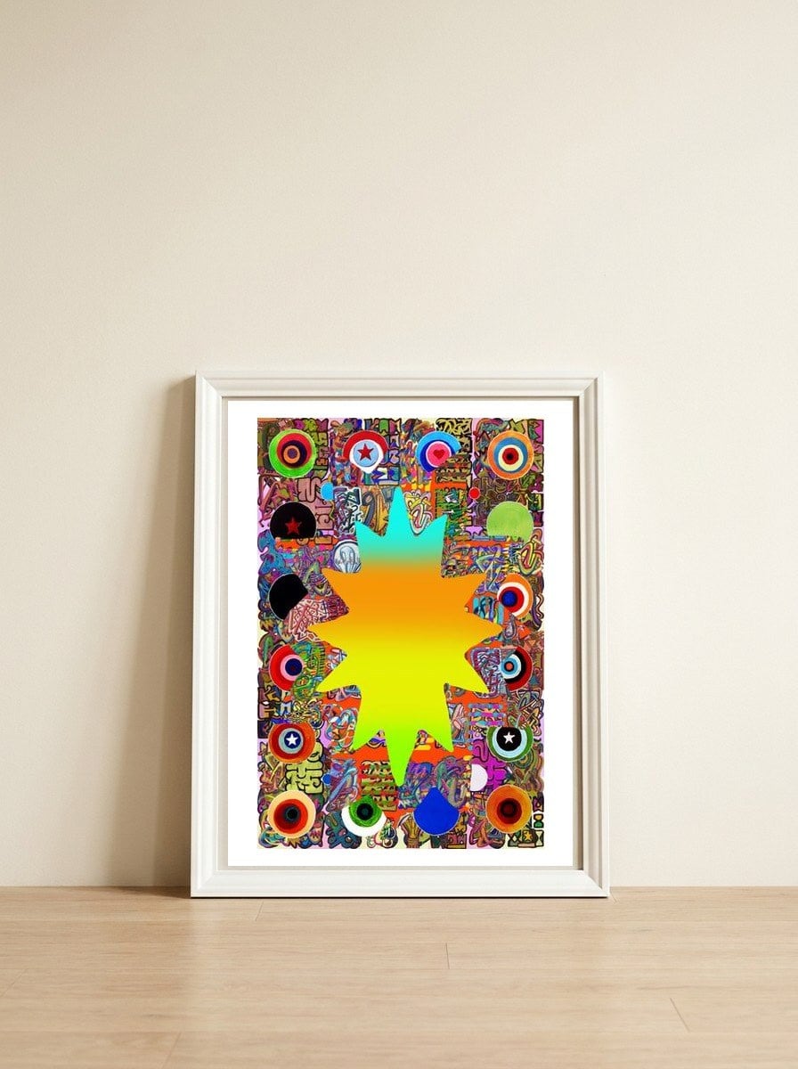 Graffiti Digital Nuevo 2023 85 — framed, leaning against the wall