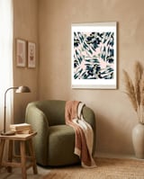 Olive Branch Pattern framed in a tender room thumbnail