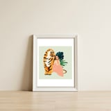 Tiger Spirit — framed, leaning against the wall thumbnail