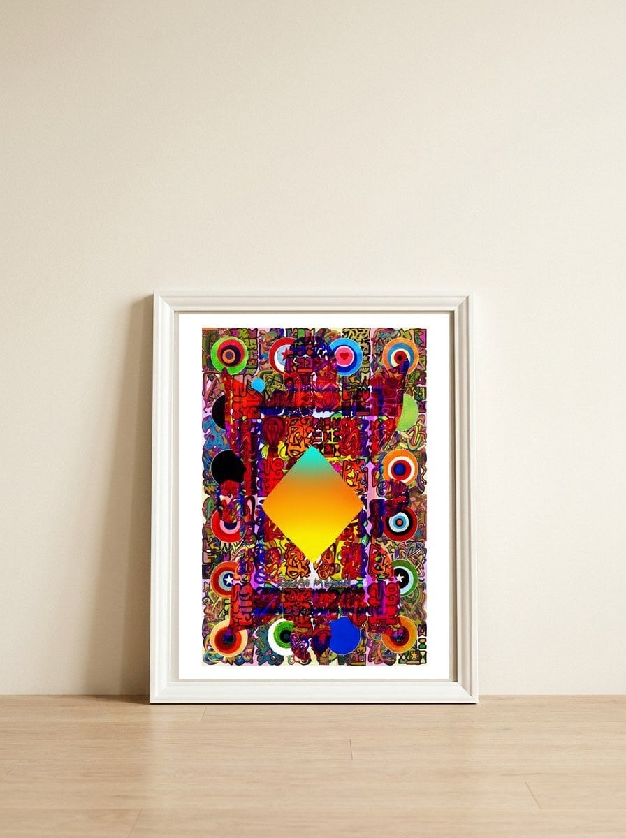 Graffiti Digital Nuevo 2023 104 — framed, leaning against the wall