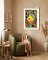 Fuego Y Graffiti 13 framed in a tender room thumbnail