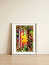 Fuego Y Graffiti 16 — framed, leaning against the wall thumbnail