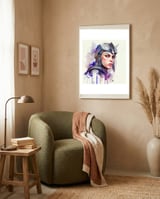 medieval-helm-officer-side-view-1 framed in a tender room thumbnail