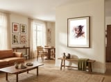 side-view-asian-warrior-woman-portrait-1 framed in a grounding room thumbnail