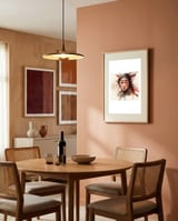 watercolor-asian-warrior-woman-portrait-1 framed in a intimate room thumbnail