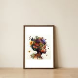 butterfly-african-woman-in-bloom — framed, leaning against the wall thumbnail