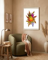 Fuego 22 Copia framed in a tender room thumbnail