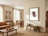 watercolor-asian-butterfly-bloom framed in a grounding room thumbnail