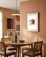 watercolor-asian-scarlet-butterflies framed in a intimate room thumbnail