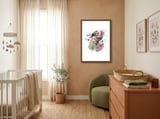 watercolor-asian-pastel-butterfly-drift framed in a tender room thumbnail