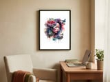 watercolor-asian-midnight-butterflies framed in a focused room thumbnail