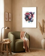 watercolor-asian-midnight-butterflies framed in a tender room thumbnail