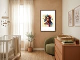 floral-native-warrior-woman-butterfly-aura framed in a tender room thumbnail