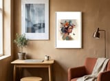 tropical-floral-indonesian-woman-portrait framed in a focused room thumbnail