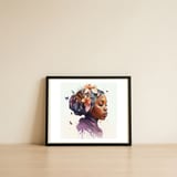 midnight-turban-blossom-profile — framed, leaning against the wall thumbnail