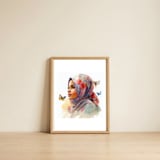 floral-veil-with-butterflies — framed, leaning against the wall thumbnail