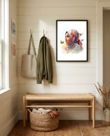 floral-veil-with-butterflies framed in a relaxed room thumbnail