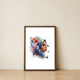 serene-veil-wildflower-crown — framed, leaning against the wall thumbnail