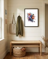 serene-veil-wildflower-crown framed in a relaxed room thumbnail