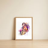 color-splash-jacket-portrait — framed, leaning against the wall thumbnail
