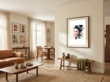 teal-and-coral-modern-geisha framed in a grounding room thumbnail