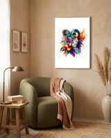 tropical-hibiscus-gaze framed in a tender room thumbnail