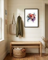 red-hair-butterfly-daydream framed in a relaxed room thumbnail