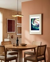 Abstract Art XIII framed in a intimate room thumbnail