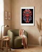 Japanese Oni Samurai framed in a tender room thumbnail