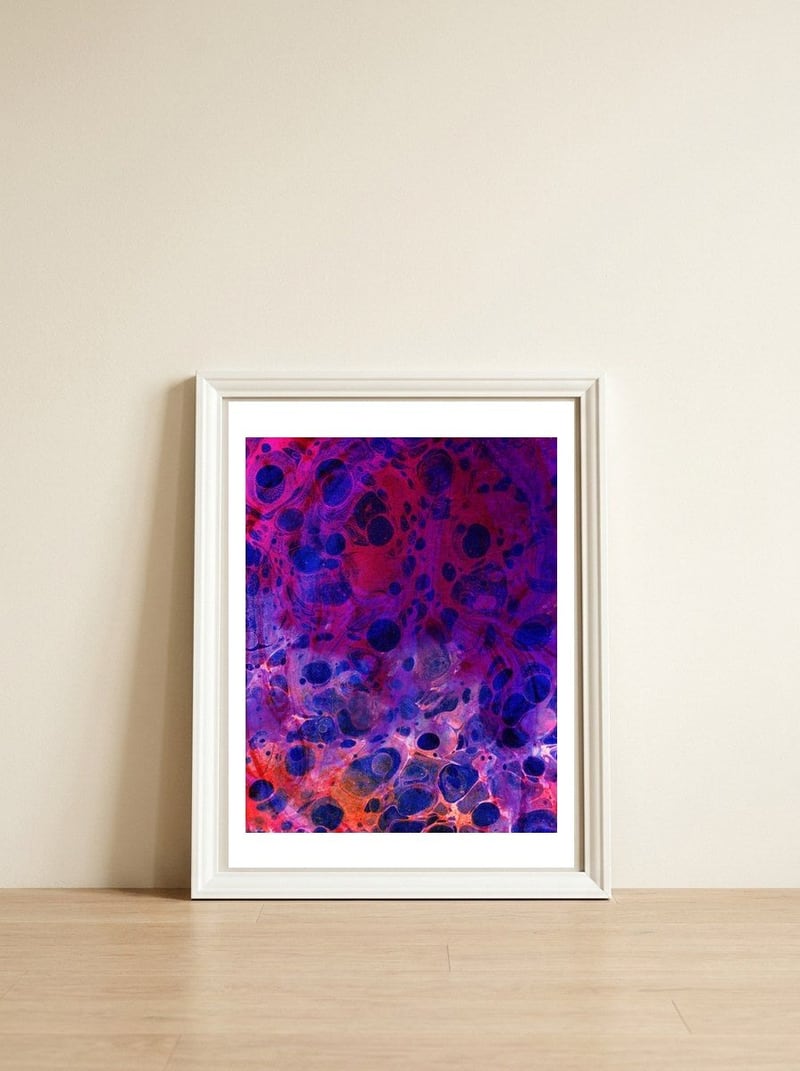 Color Overdose — framed, leaning against the wall