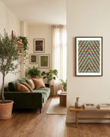 Pattern LXIII framed in a grounding room thumbnail