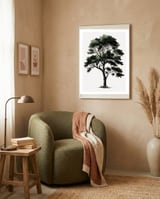 Tree Minimalist Watercolor framed in a tender room thumbnail