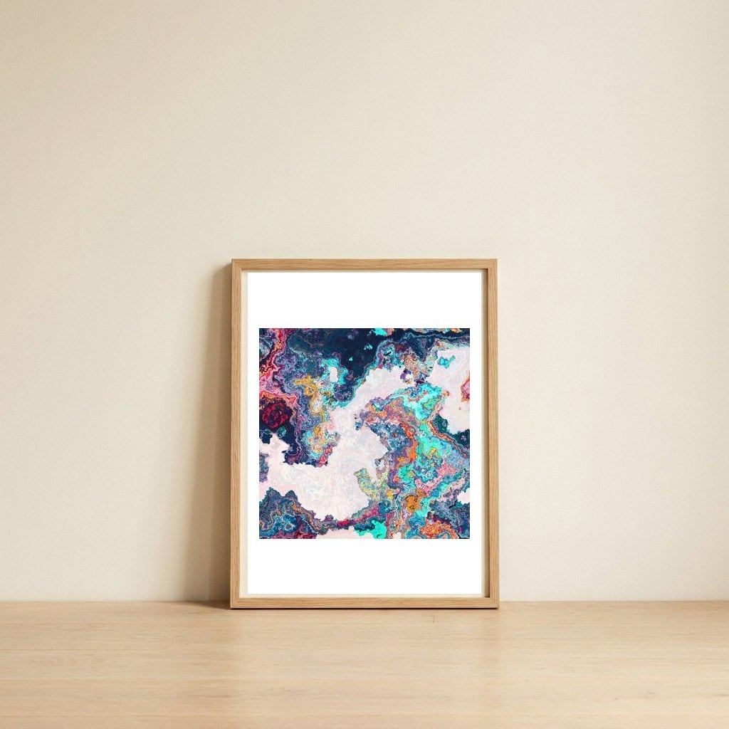 Abstract Marble — framed, leaning against the wall