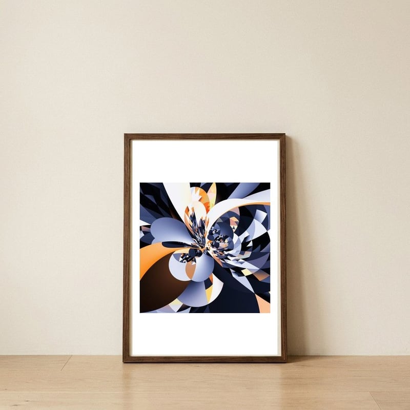 Abstract Art XV — framed, leaning against the wall
