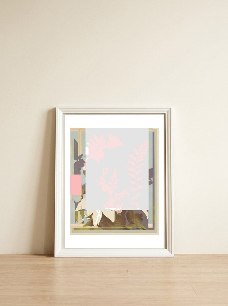 The First Plant · F2 — framed, leaning against the wall